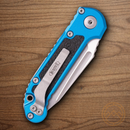 Microtech Auto LUDT GenIII Folding Knife 3.5" Bohler M390MK Steel Blade Blue/Black Aluminum Handle