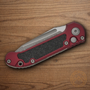 Microtech Auto LUDT GenIII Folding Knife 3.5" Bohler M390MK Steel Blade Red/Black Aluminum Handle