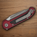 Microtech Auto LUDT GenIII Folding Knife 3.5" Bohler M390MK Steel Blade Red/Black Aluminum Handle