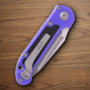 Microtech Auto LUDT GenIII Folding Knife 3.5" Bohler M390MK Steel Blade Purple/Black Aluminum Handle