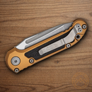 Microtech Auto LUDT GenIII Folding Knife 3.5" Bohler M390MK Steel Blade Tan/Black Aluminum Handle
