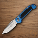 Microtech Auto LUDT GenIII Folding Knife 3.5" Bohler M390MK Steel Blade Blue/Black Aluminum Handle