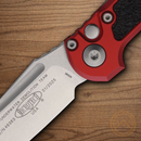 Microtech Auto LUDT GenIII Folding Knife 3.5" Bohler M390MK Steel Blade Red/Black Aluminum Handle