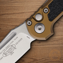 Microtech Auto LUDT GenIII Folding Knife 3.5" Bohler M390MK Steel Blade Tan/Black Aluminum Handle