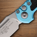 Microtech Auto LUDT GenIII Folding Knife 3.5" Bohler M390MK Steel Blade Turquoise/Black Aluminum Handle
