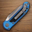 Microtech Auto LUDT GenIII Folding Knife 3.5" Bohler M390MK Steel Blade Blue/Black Aluminum Handle