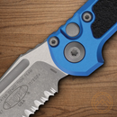 Microtech Auto LUDT GenIII Folding Knife 3.5" Bohler M390MK Steel Blade Blue/Black Aluminum Handle
