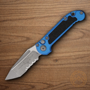 Microtech Auto LUDT GenIII Folding Knife 3.5" Bohler M390MK Steel Blade Blue/Black Aluminum Handle