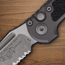 Microtech Auto LUDT GenIII Folding Knife 3.5" Bohler M390MK Steel Blade Gray/Black Aluminum Handle