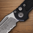 Microtech Auto LUDT GenIII Folding Knife 3.5" Bohler M390MK Steel Blade Black Aluminum Handle
