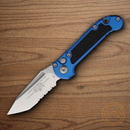 Microtech Auto LUDT GenIII Folding Knife 3.5" Bohler M390MK Steel Blade Blue/Black Aluminum Handle