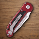 Microtech Auto LUDT GenIII Folding Knife 3.5" Bohler M390MK Steel Blade Merlot/Black Aluminum Handle
