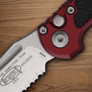 Microtech Auto LUDT GenIII Folding Knife 3.5" Bohler M390MK Steel Blade Merlot/Black Aluminum Handle