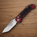 Microtech Auto LUDT GenIII Folding Knife 3.5" Bohler M390MK Steel Blade Merlot/Black Aluminum Handle
