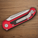 Microtech Auto LUDT GenIII Folding Knife 3.5" Bohler M390MK Steel Blade Red/Black Aluminum Handle