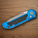 Microtech Auto LUDT GenIII Folding Knife 3.5" Bohler M390MK Steel Blade Blue/Black Aluminum Handle