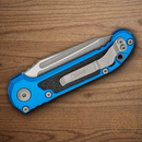 Microtech Auto LUDT GenIII Folding Knife 3.5" Bohler M390MK Steel Blade Blue/Black Aluminum Handle