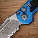 Microtech Auto LUDT GenIII Folding Knife 3.5" Bohler M390MK Steel Blade Blue/Black Aluminum Handle