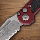 Microtech Auto LUDT GenIII Folding Knife 3.5" Bohler M390MK Steel Blade Merlot/Black Aluminum Handle
