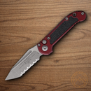 Microtech Auto LUDT GenIII Folding Knife 3.5" Bohler M390MK Steel Blade Merlot/Black Aluminum Handle