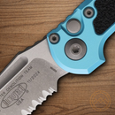 Microtech Auto LUDT GenIII Folding Knife 3.5" Bohler M390MK Steel Blade Turquoise/Black Aluminum Handle