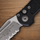 Microtech Auto LUDT GenIII Folding Knife 3.5" Bohler M390MK Steel Blade Black Aluminum Handle