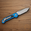Microtech Auto LUDT GenIII Folding Knife 3.5" Bohler M390MK Steel Blade Blue/Black Aluminum Handle