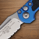 Microtech Auto LUDT GenIII Folding Knife 3.5" Bohler M390MK Steel Blade Blue/Black Aluminum Handle