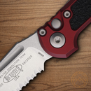 Microtech Auto LUDT GenIII Folding Knife 3.5" Bohler M390MK Steel Blade Merlot/Black Aluminum Handle