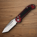 Microtech Auto LUDT GenIII Folding Knife 3.5" Bohler M390MK Steel Blade Merlot/Black Aluminum Handle