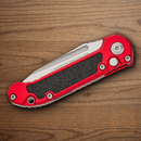 Microtech Auto LUDT GenIII Folding Knife 3.5" Bohler M390MK Steel Blade Red/Black Aluminum Handle