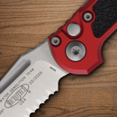 Microtech Auto LUDT GenIII Folding Knife 3.5" Bohler M390MK Steel Blade Red/Black Aluminum Handle