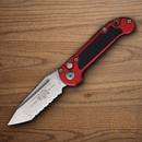 Microtech Auto LUDT GenIII Folding Knife 3.5" Bohler M390MK Steel Blade Red/Black Aluminum Handle
