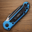 Microtech Auto LUDT GenIII Folding Knife 3.5" Bohler M390MK Steel Blade Blue/Black Aluminum Handle