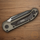 Microtech Auto LUDT GenIII Folding Knife 3.5" Bohler M390MK Steel Blade Gray/Black Aluminum Handle