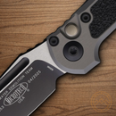 Microtech Auto LUDT GenIII Folding Knife 3.5" Bohler M390MK Steel Blade Gray/Black Aluminum Handle