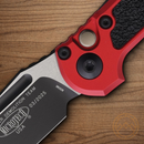 Microtech Auto LUDT GenIII Folding Knife 3.5" Bohler M390MK Steel Blade Red/Black Aluminum Handle