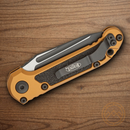 Microtech Auto LUDT GenIII Folding Knife 3.5" Bohler M390MK Steel Blade Tan/Black Aluminum Handle