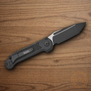 Microtech Auto LUDT GenIII Folding Knife 3.5" Bohler M390MK Steel Blade Black Aluminum Handle