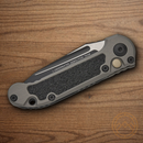 Microtech Auto LUDT GenIII Folding Knife 3.5" Bohler M390MK Steel Blade Gray/Black Aluminum Handle