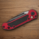 Microtech Auto LUDT GenIII Folding Knife 3.5" Bohler M390MK Steel Blade Red/Black Aluminum Handle