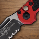Microtech Auto LUDT GenIII Folding Knife 3.5" Bohler M390MK Steel Blade Red/Black Aluminum Handle