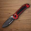 Microtech Auto LUDT GenIII Folding Knife 3.5" Bohler M390MK Steel Blade Red/Black Aluminum Handle