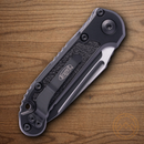 Microtech Auto LUDT GenIII Folding Knife 3.5" Bohler M390MK Steel Blade Black Aluminum Handle