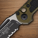 Microtech Auto LUDT GenIII Folding Knife 3.5" Bohler M390MK Steel Blade OD Green/Black Aluminum Handle