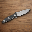 Microtech SOCOM Alpha Mini Fixed Knife 3.75" Stainless Steel Blade Black G10 Handle