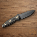 Microtech SOCOM Alpha Mini Fixed Knife 3.75" DLC Steel Blade Carbon Fiber Handle