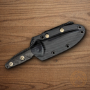 Microtech SOCOM Alpha Mini Fixed Knife 3.75" DLC Steel Blade Carbon Fiber Handle