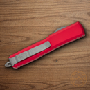 Microtech Auto Combat Troodon Gen III Folding Knife 4" Bohler M390MK Steel Blade Red Aluminum Handle
