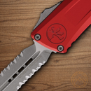 Microtech Auto Combat Troodon Gen III Folding Knife 4" Bohler M390MK Steel Blade Red Aluminum Handle